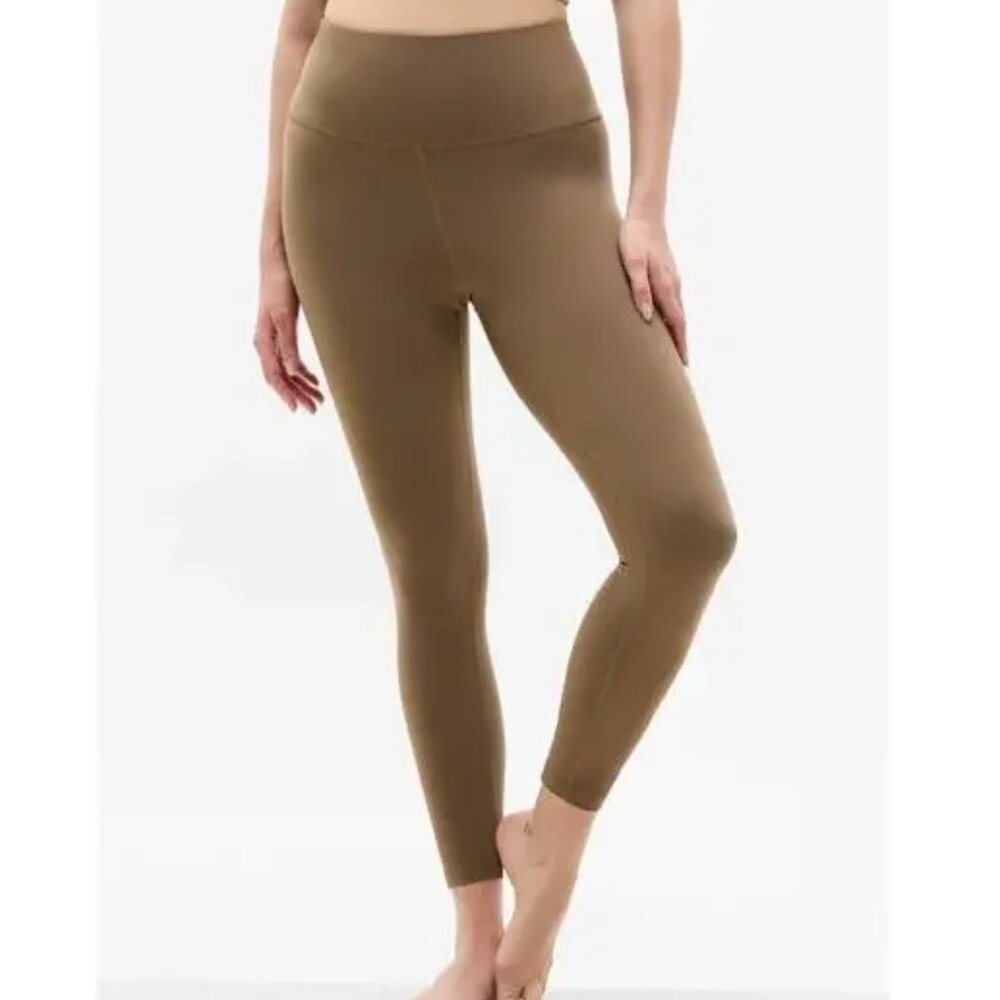 NWT Athleta Ultra High Rise Elation 7/8 Tights in Wicker Brown